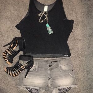 Free People Exposed Side Slouchy Top